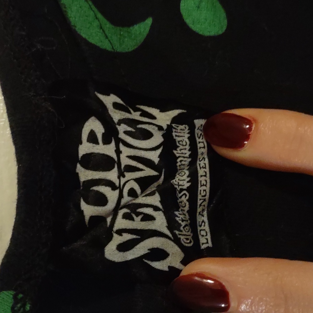 Lip Service Question mark shirt RARE - Picture 3 of 3